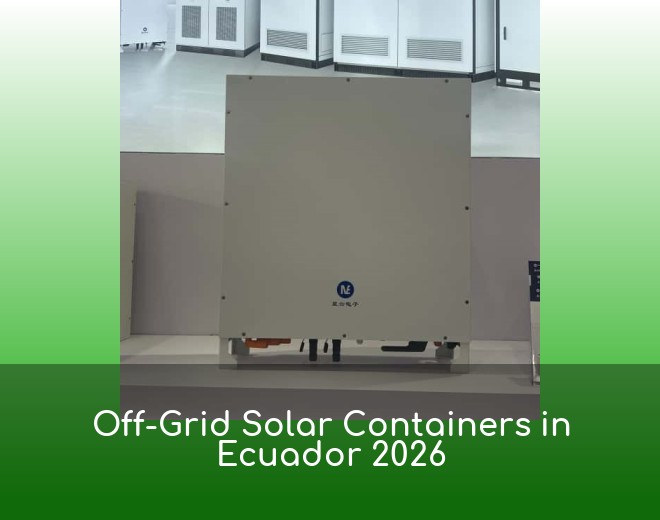 Off-Grid Solar Containers in Ecuador 2026